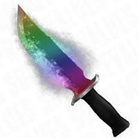 Rainbow Flaming Knife MM2 item