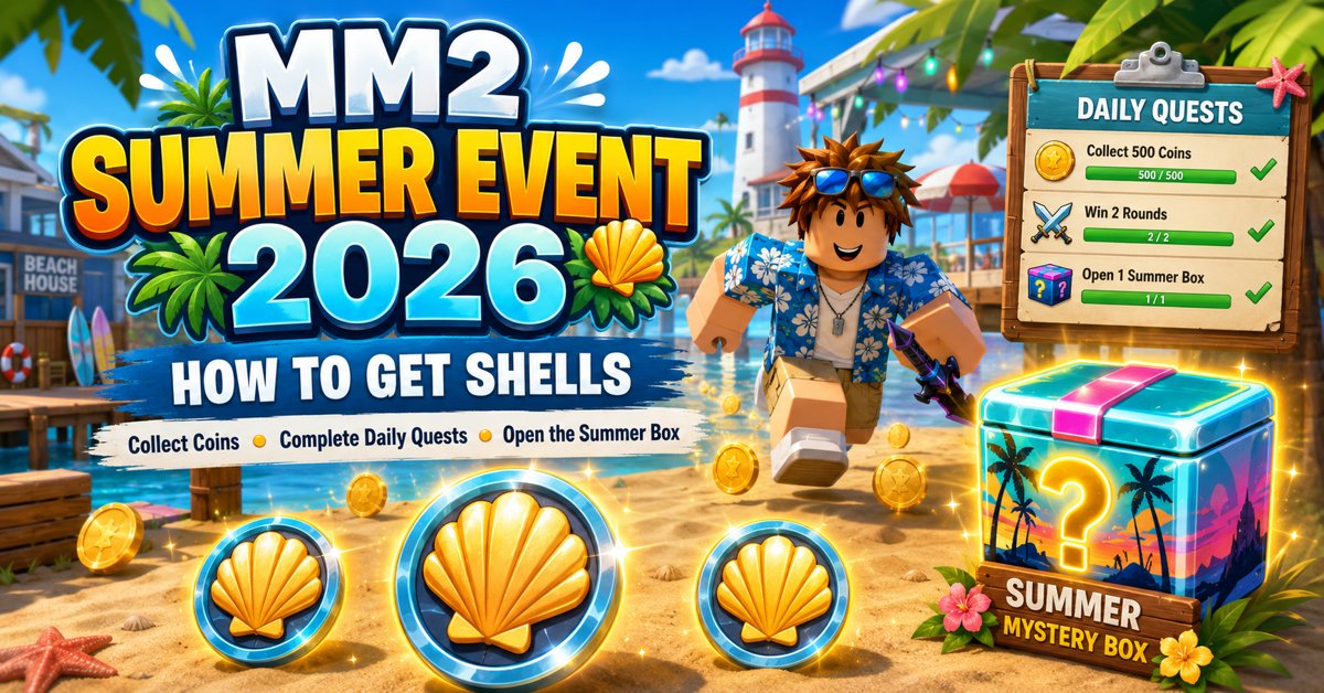 How to Get Shells in MM2: Summer Event 2026 Guide
